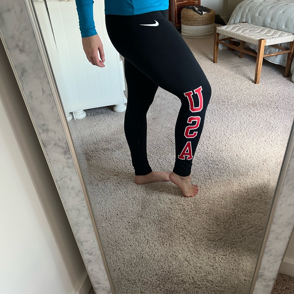Nike Black cotton USA Leggings for women